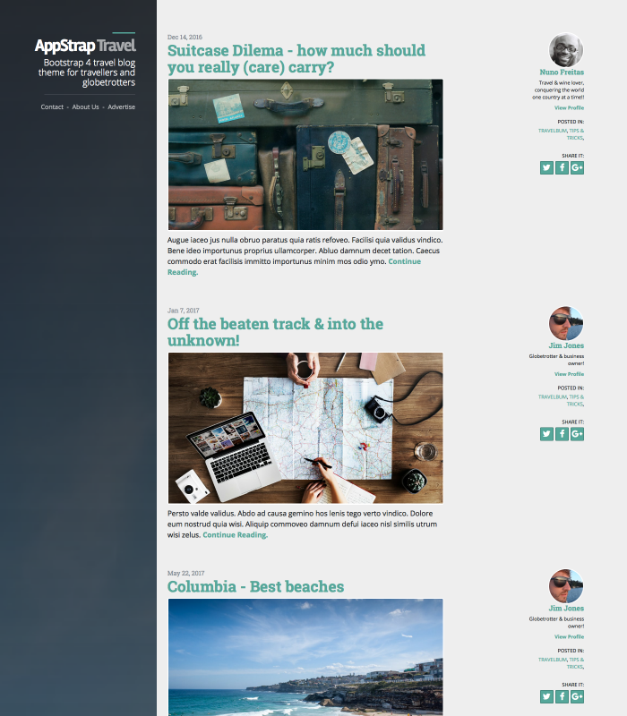 demo-travel-blog page thumbnail